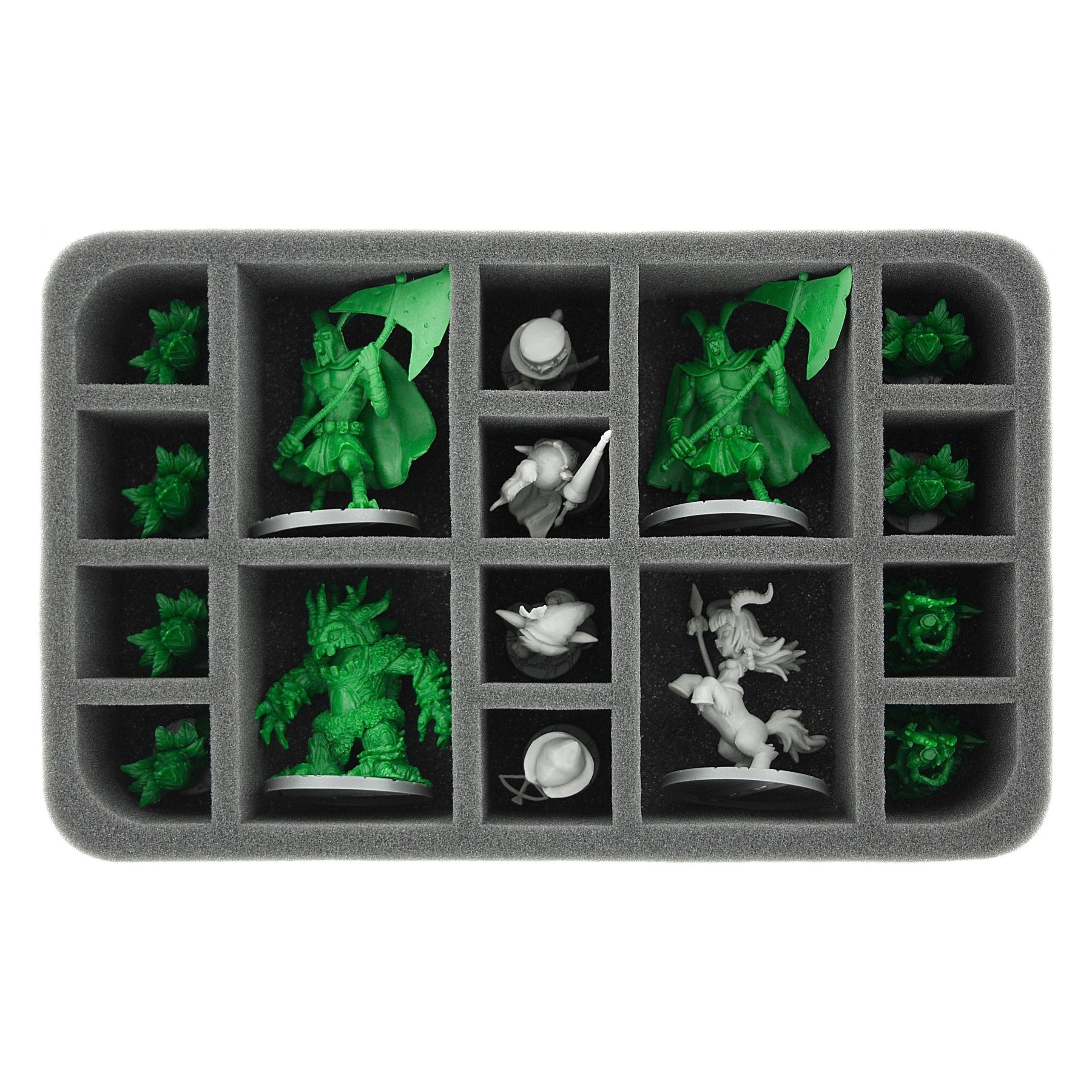 Feldherr HS060SD03 - 60 mm Half-Size Schaumstoff für 16 Super Dungeon Explore Figuren (Schaumstoff) (HS060SD03)