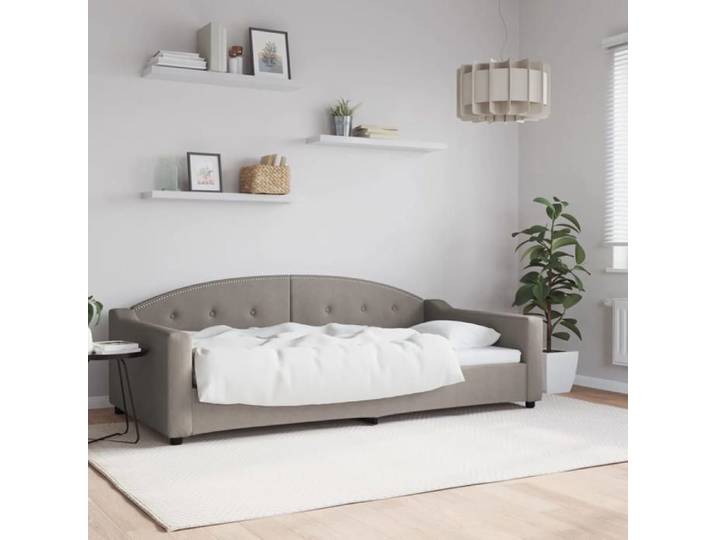 Lit journée/Lit de repos/1 place taupe 100x200 cm tissu Cdiscount2025  FAFA 9093778