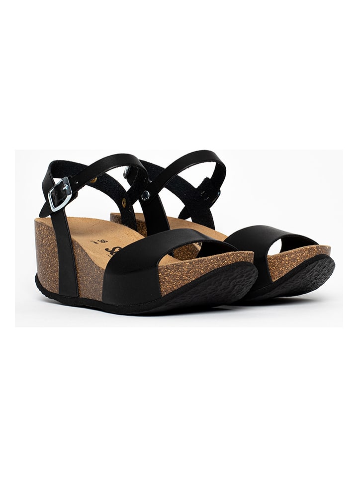 Sunbay Keilsandaletten "Yucca" in Schwarz - 40