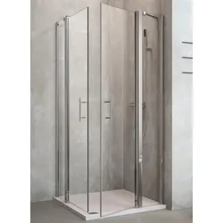 Profi  Line  Duschkabine  Eckeinstieg  Pendeltür  mit  festem  Seitenteil  2-teilig  800x1200mm