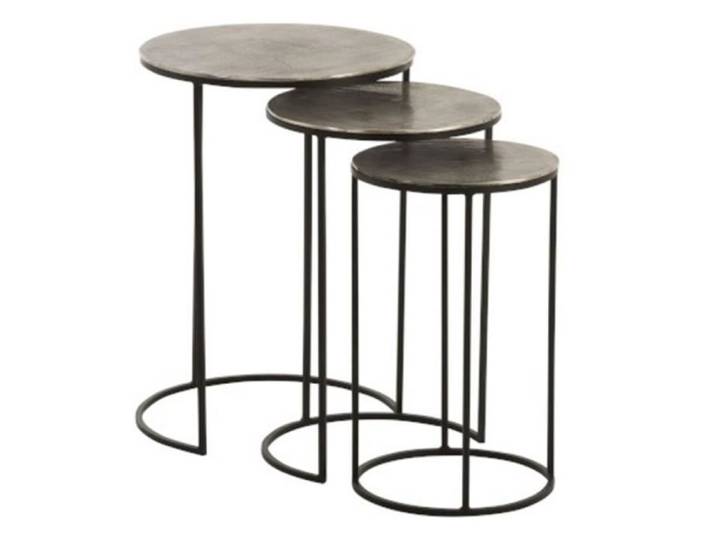 Lot de 3 Tables Gigognes Design  Roday  60cm Noir