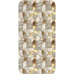 BADEMATTE Mosaik - Marmor - Gold Badteppich 60x120 cm