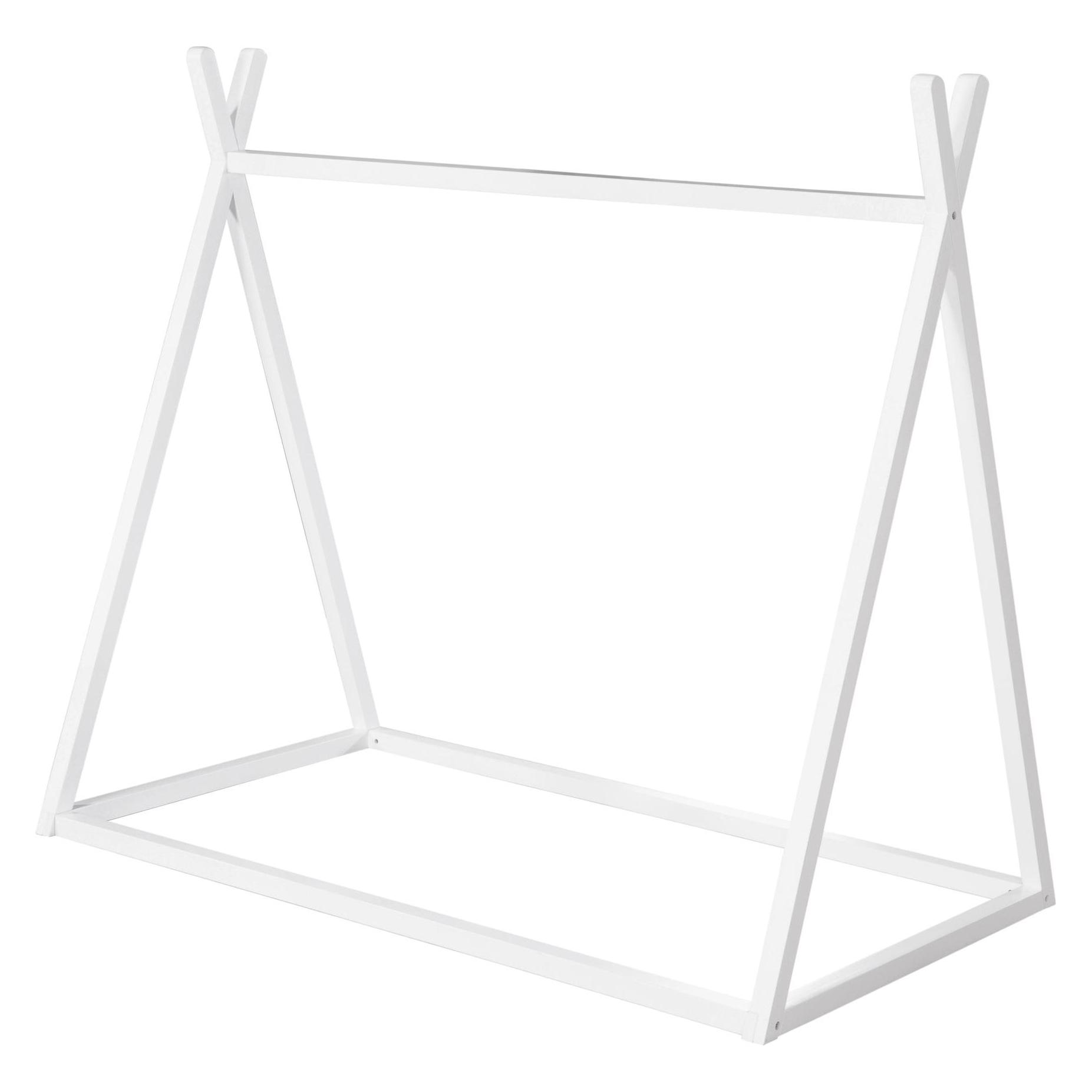 Roba Nachhaltige Tipilounge, Tipibett 'Montessori' Weiss (70 x 140 cm) (1062860WE)
