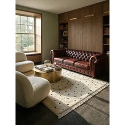 Shaggy-Teppich Pflegeleicht Creme 140x200 cm - ATRIO   Kadima Design