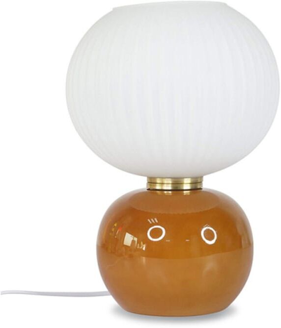 Millumine Lampe de chevet marron et blanche Marron 20x28x20cm