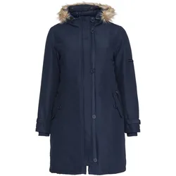 Longparka mit Kapuze - dunkelblau - 44