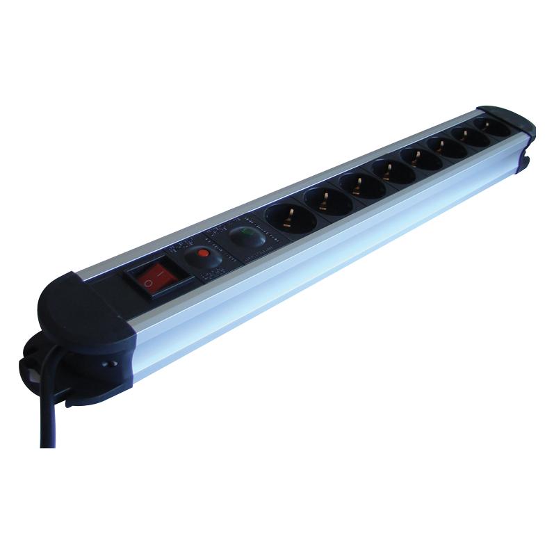 Tracon Allgemeines Produkt (8x, CEE 7/3, 3 m) (TR-HKTM8-3M-ALU)