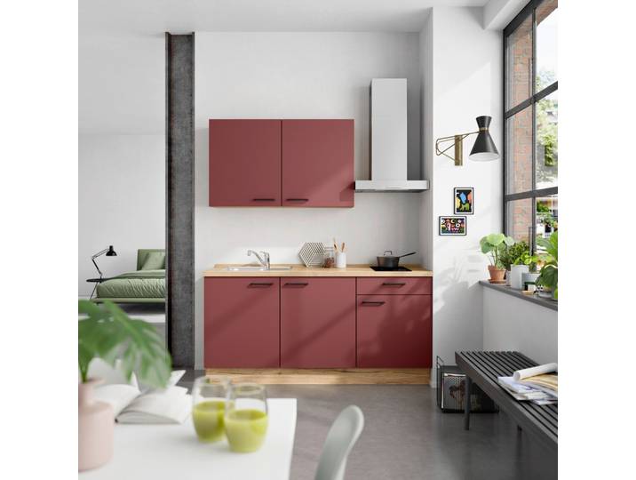 Küchenleerblock Easytouch Low o. Geräte Rot