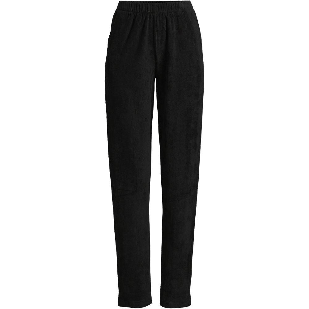 Komfort-Cordhose SPORT KNIT für Damen in Tall-Größe, Damen, size: tall, Schwarz, Baumwoll-Mischung, by Lands' End