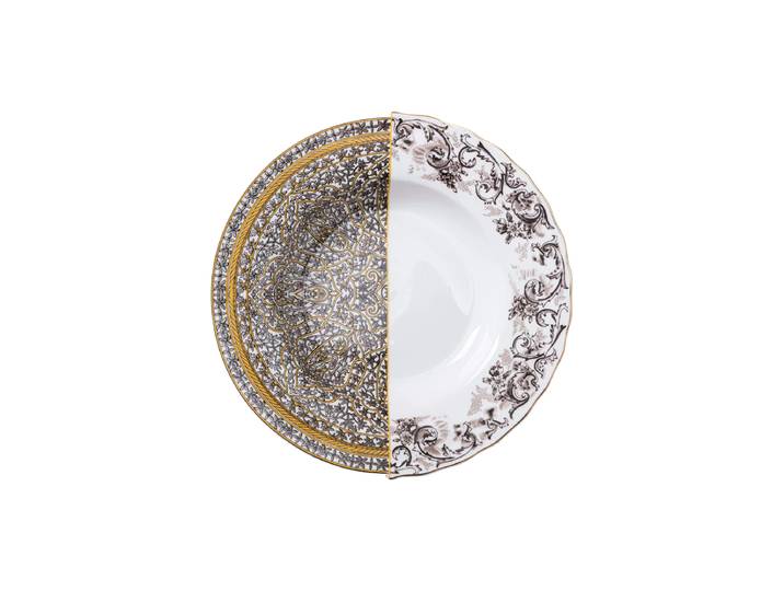 Design Suppen- & Pastateller „Hybrid Agroha“ aus Porzellan Multicolor Seletti