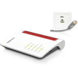 Box FRITZ! 7530 WLAN-Router Gigabit Ethernet Dual-Band (2,4 GHz/5 GHz) Schwarz, Rot, Weiß