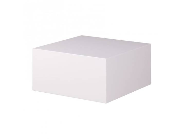 Table basse laquée brillante en mdf, blanc