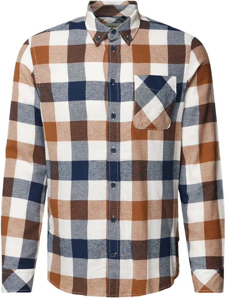 Blend squares camisa manga larga hombre Blanco (S)
