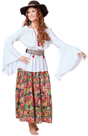 Maxi-Rock "Paisley", bunt