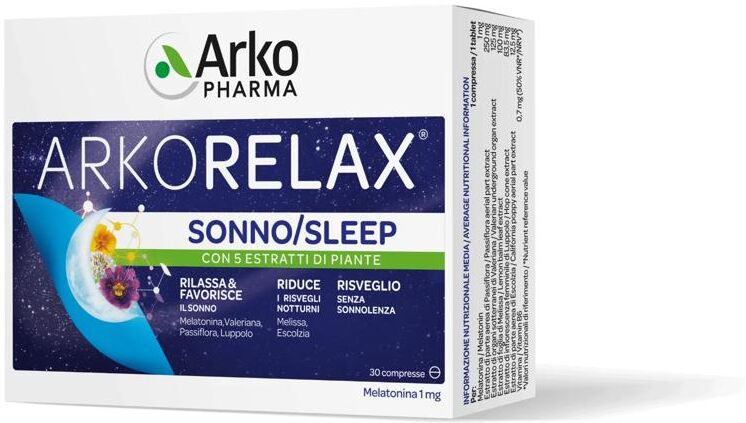 Arkorelax Sonno Integratore Rilassante 30 Compresse