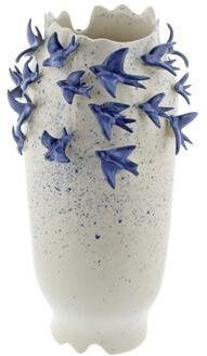 ARCILLA ELEMENTAL White Ceramic 3D Bird Decorative Vase