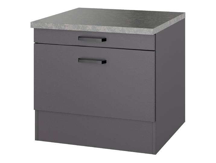 Meuble bas pour machine à 60 x 57 x 60cm Gris/Anthracite