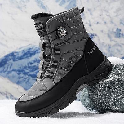 Weiße Herren-Schneestiefel – bequem und stylisch, ideal zum Winterwandern, für Outdoor-Sportarten und extreme Kältebedingungen