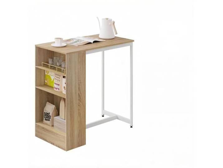 Table d'appoint élégante pour salon/cuisine usage bar compacte et polyvalente