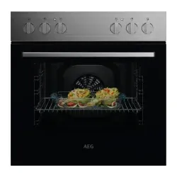 OU5AE10CM Einbau-Herd kochfeldgebunden 60cm Edelstahl AntifingerPrint 8Heizarten