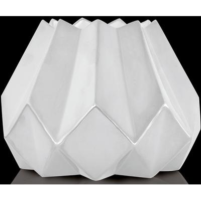 Dekovase KAISER PORZELLAN "Polygono Star 1", weiß, B:25,5cm H:19cm T:25,5cm, Porzellan, Vasen