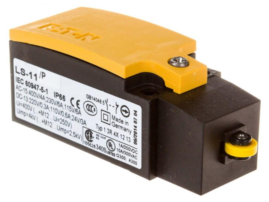 Eaton LS-11/P drukknoopschakelaar met rolletje, geel, IP66, IP67, 4 A, -25 - 70 °C