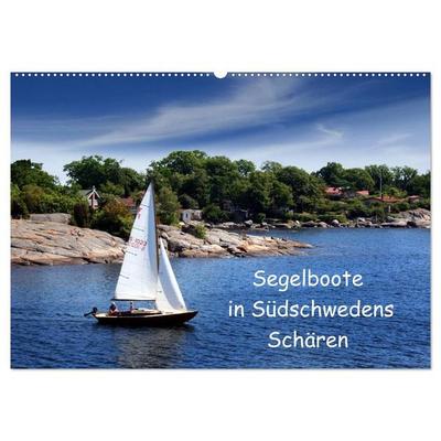 Segelboote in Südschwedens Schären (Wandkalender 2027 DIN A2 quer), CALVENDO Monatskalender
