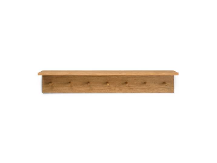 Ferm Living Étagère-patère à boutons Place Rack chêne Large