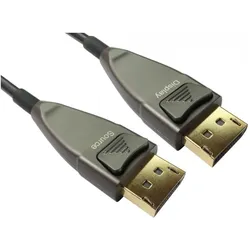 Cables Direct CDL 15m DisplayPort 2.0 AOC (15 m), Videokabel, Schwarz