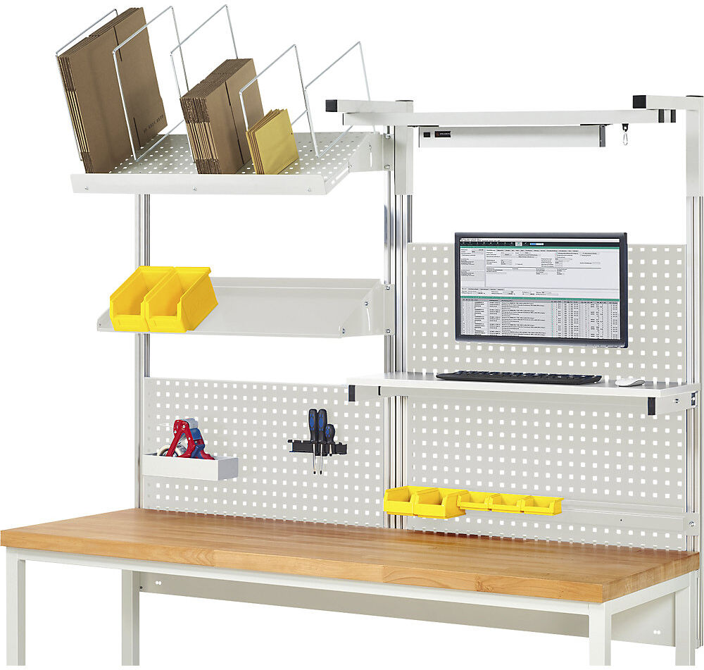 System-Aufbau-Komplettset 6, für Werkbank, Breite 2000 mm RAU