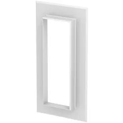 OBO 6274880 Wandabschlussblende geschlossen 138x278x25 Acrylnitril-Butadien-Styrol reinweiß RAL 9010 G-KWAG70210RW
