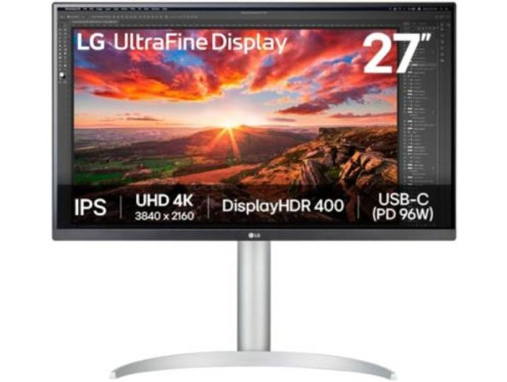 Lg - Ecran Pc 4k 27up850k-W Ultrafine Uhd 4k 27'' Ips Hdr 400 Usb-C 96w