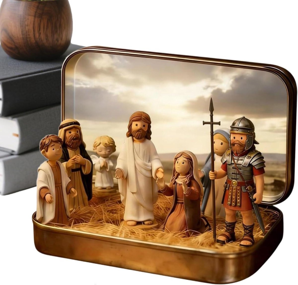 Realistisch Jezus Beeldje voor Paasdecoratie, 10 cm lengte