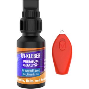 DIP-Tools Sekundenkleber UV-Kleber, flüssig, extra stark, mit UV-LED-Lampe, 8g