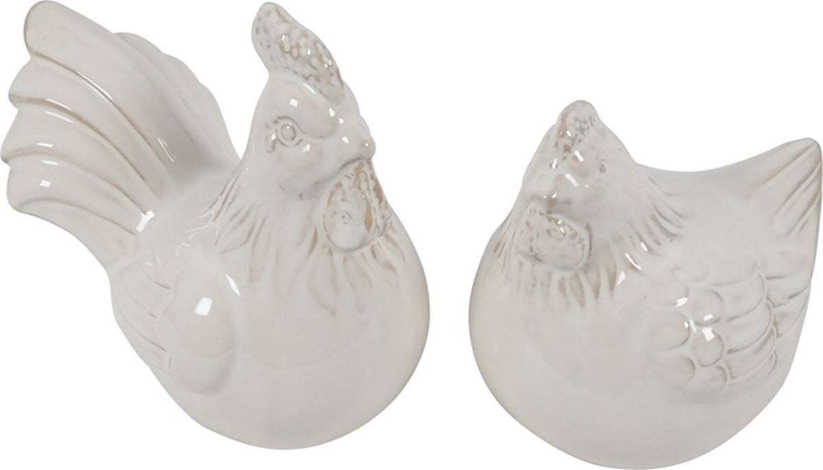 Countryfield Set van Hen en Haan wit H18cm