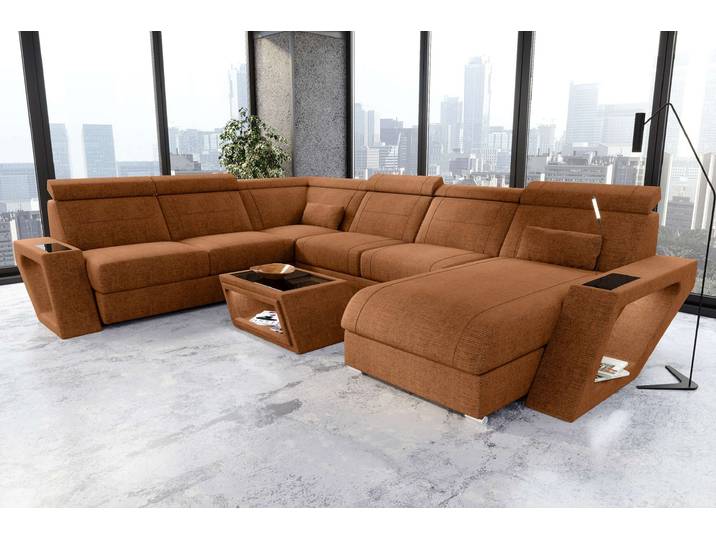 XXL Wohnlandschaft Catania Stoffsofa