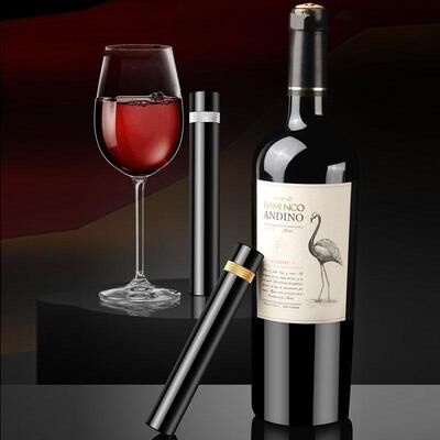 Inspired Deals Air Pressure Wine Bottle Opener Stainless Steel Portable Cork Remover Tool light Gold