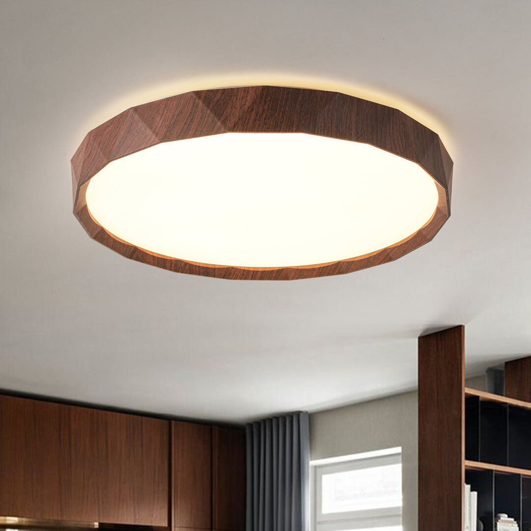 Norden Home Flush Mount Walnut