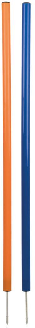 TRIXIE Fun Agility Slalom, Kunststoff, Ø 3 x 115 cm, 12 Stück, blau / orange