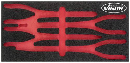 Vigor V4995-L V4995-L Schaumstoffeinlage (L x B) 393mm x 188mm