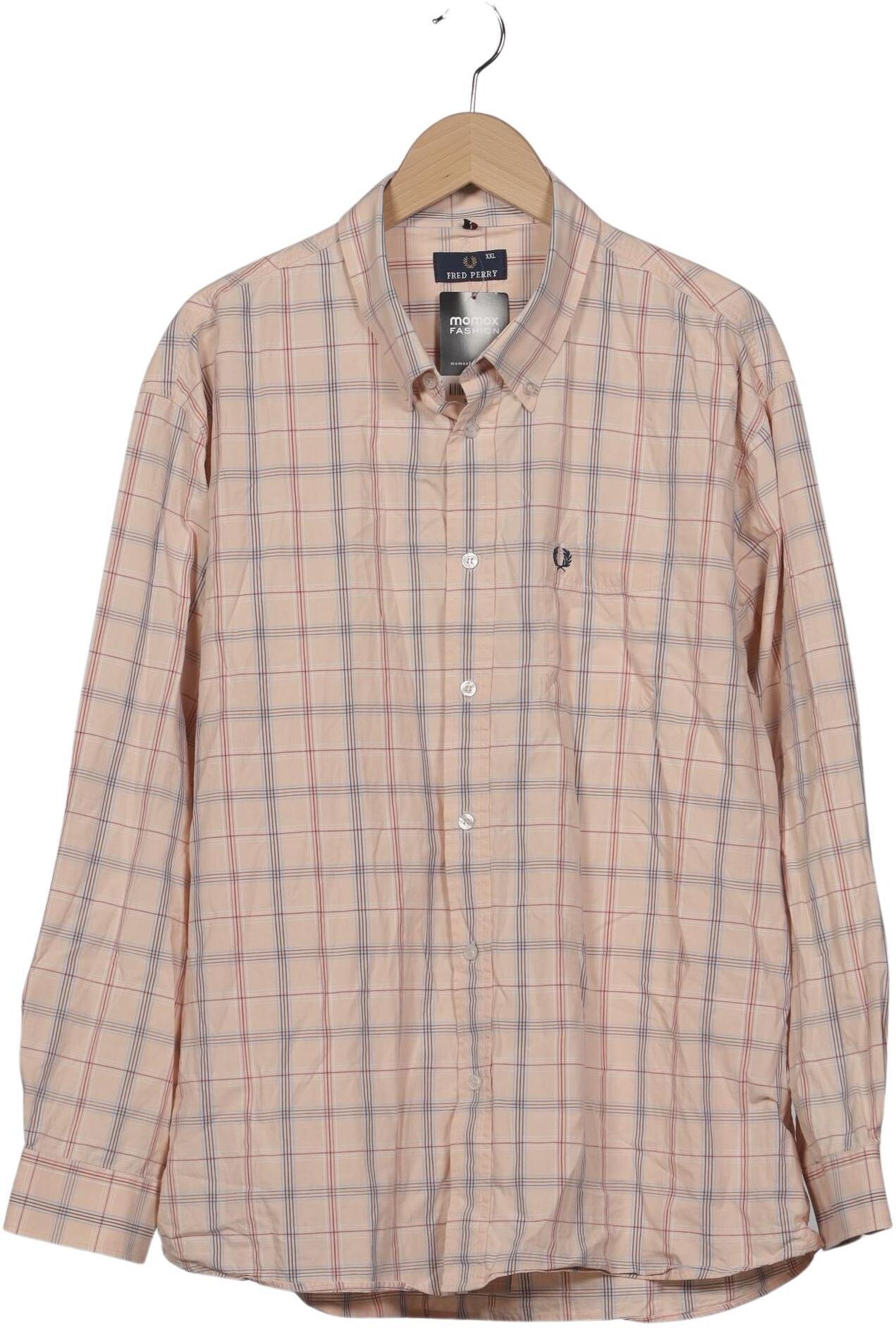 Fred Perry Herren Hemd, Pink, Gr. Xxl, Baumwolle - Second Hand