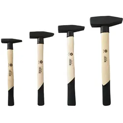 Vago-Tools Profi 4 tlg Set Schlosserhammer Schlosser Hammer 100 200 300 800 g