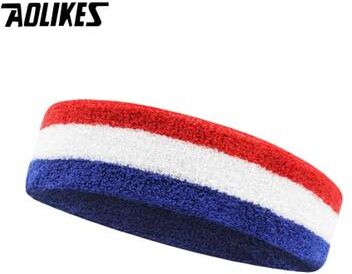 Uplifted Finds AOLIKES Elastic Cotton Athletic Headband For Gym Fitness And Sports blue White Red
