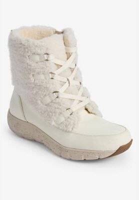 Women's The Maisie Weather Boot by Comfortview in Cream (Size 11 M)