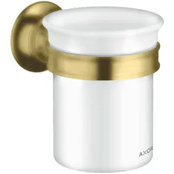 hansgrohe AXOR Montreux Zahnputzbecher, 42134950, Farbe: Brushed Brass