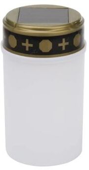 Uplifted Finds Solar Cemetery Ritual Lamp   Waterproof Flameless LED Candle For Memorials & Gardens white