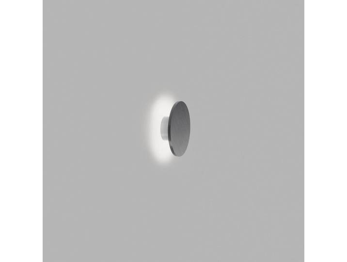 Soho W2 Wandlampe, titan, Ø 20 cm, IP54 - LIGHT-POINT - Wohnzimmer - Aluminium