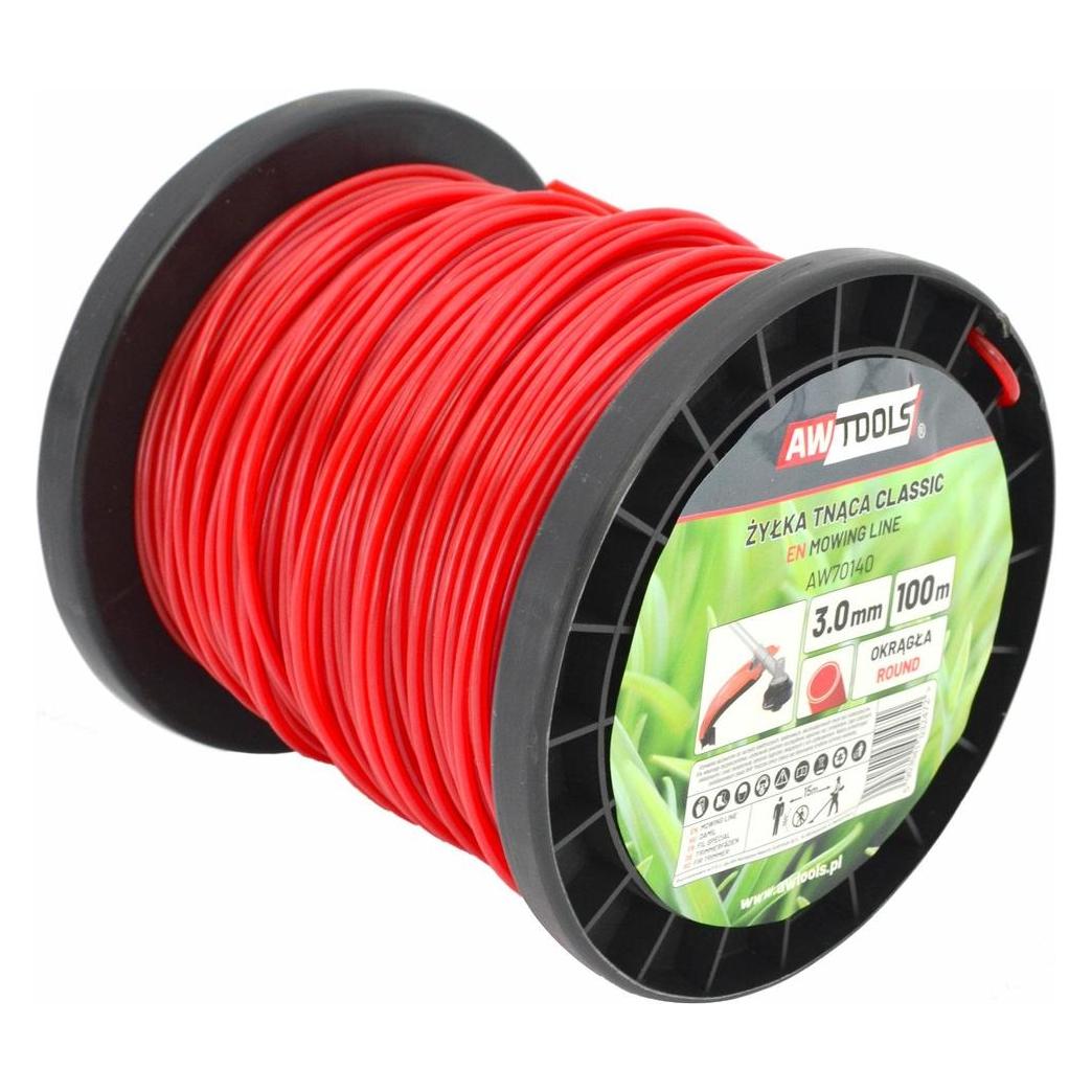 Awtools AW ŻYŁKA TNĄCA CLASSIC 3,0x100m / OKRĄGŁA (Rasentrimmer) (AW70140)