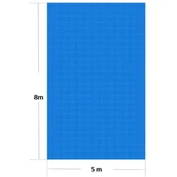 Helloshop26 - 5x8m Luftpolsterfolie für Solar-Poolabdeckung und Poolheizung Blau 16_0000307