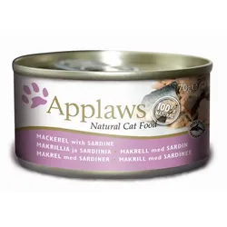 Applaws 70g Katzennassfutter Sparpaket 48 x 70 Gramm Makrele & Sardinen
